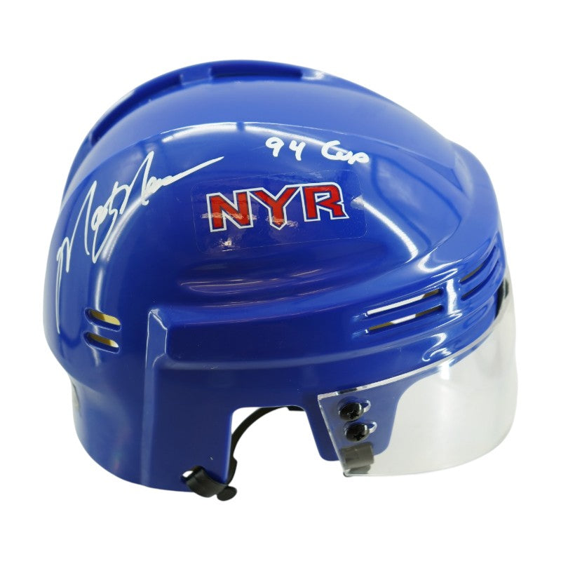 Mark Messier New York Rangers Autographed Inscribed 94 Cup Mini Helmet CX Auth