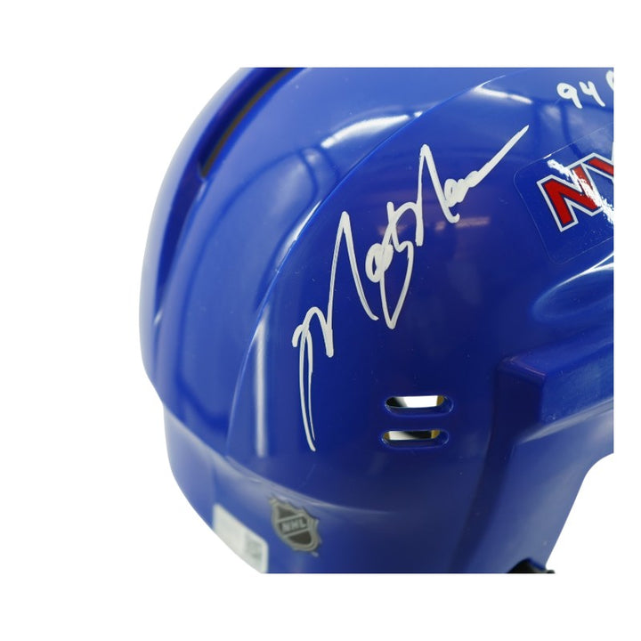 Mark Messier New York Rangers Autographed Inscribed 94 Cup Mini Helmet CX Auth