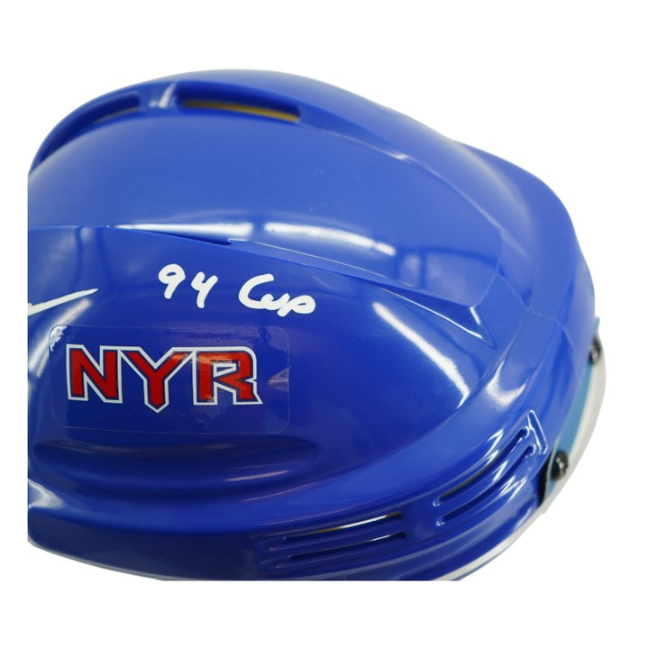 Mark Messier New York Rangers Autographed Inscribed 94 Cup Mini Helmet CX Auth