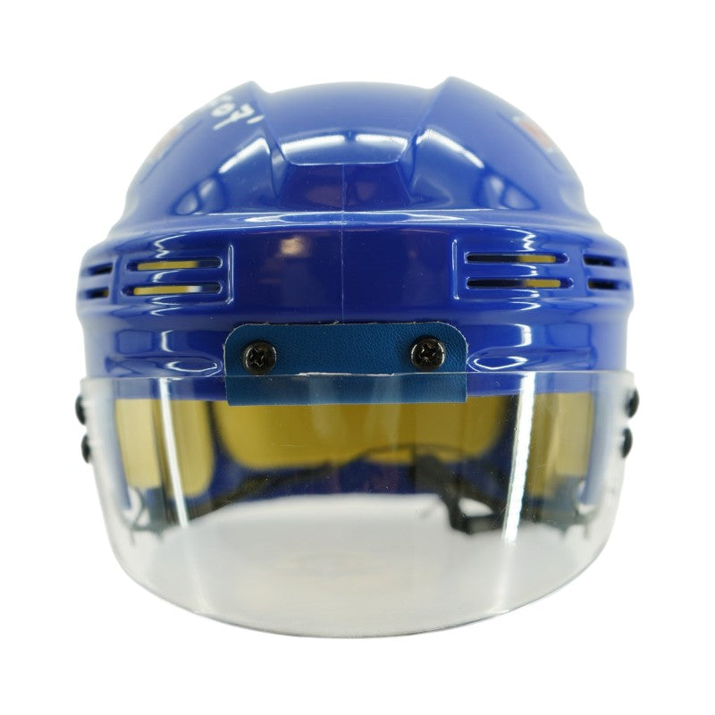 Mark Messier New York Rangers Autographed Inscribed HOF 07 Mini Helmet CX Auth