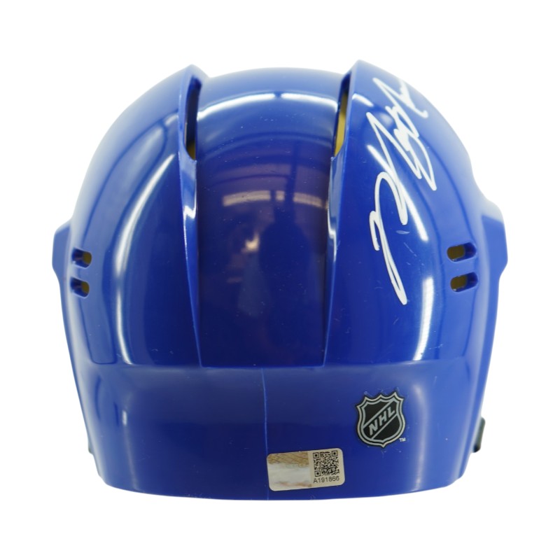Mark Messier New York Rangers Autographed Inscribed HOF 07 Mini Helmet CX Auth
