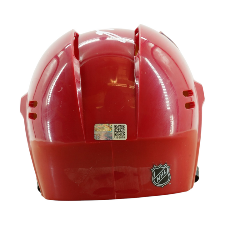 Mark Messier New York Rangers Autographed Red Mini Helmet CX Auth
