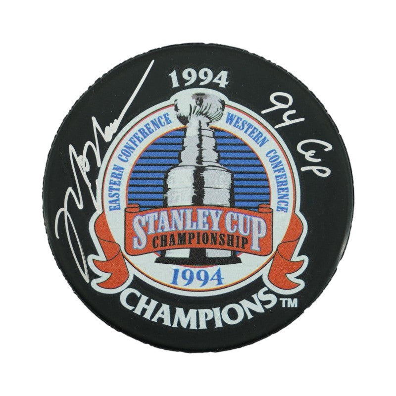 Mark Messier New York Rangers Autographed Inscribed 94 Cup Replica 1994 Stanley Cup Champions Puck CX Auth