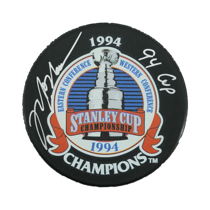 Mark Messier New York Rangers Autographed Inscribed 94 Cup Replica 1994 Stanley Cup Champions Puck CX Auth