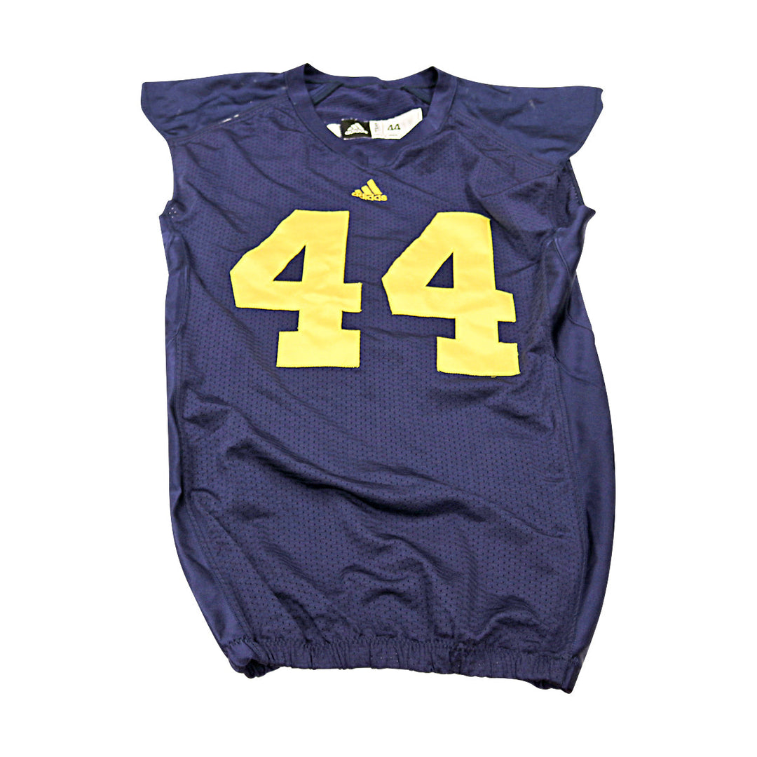 Michigan Wolverines Team Issued 2008 Blue Jersey #44 Jersey (Size: 44) 