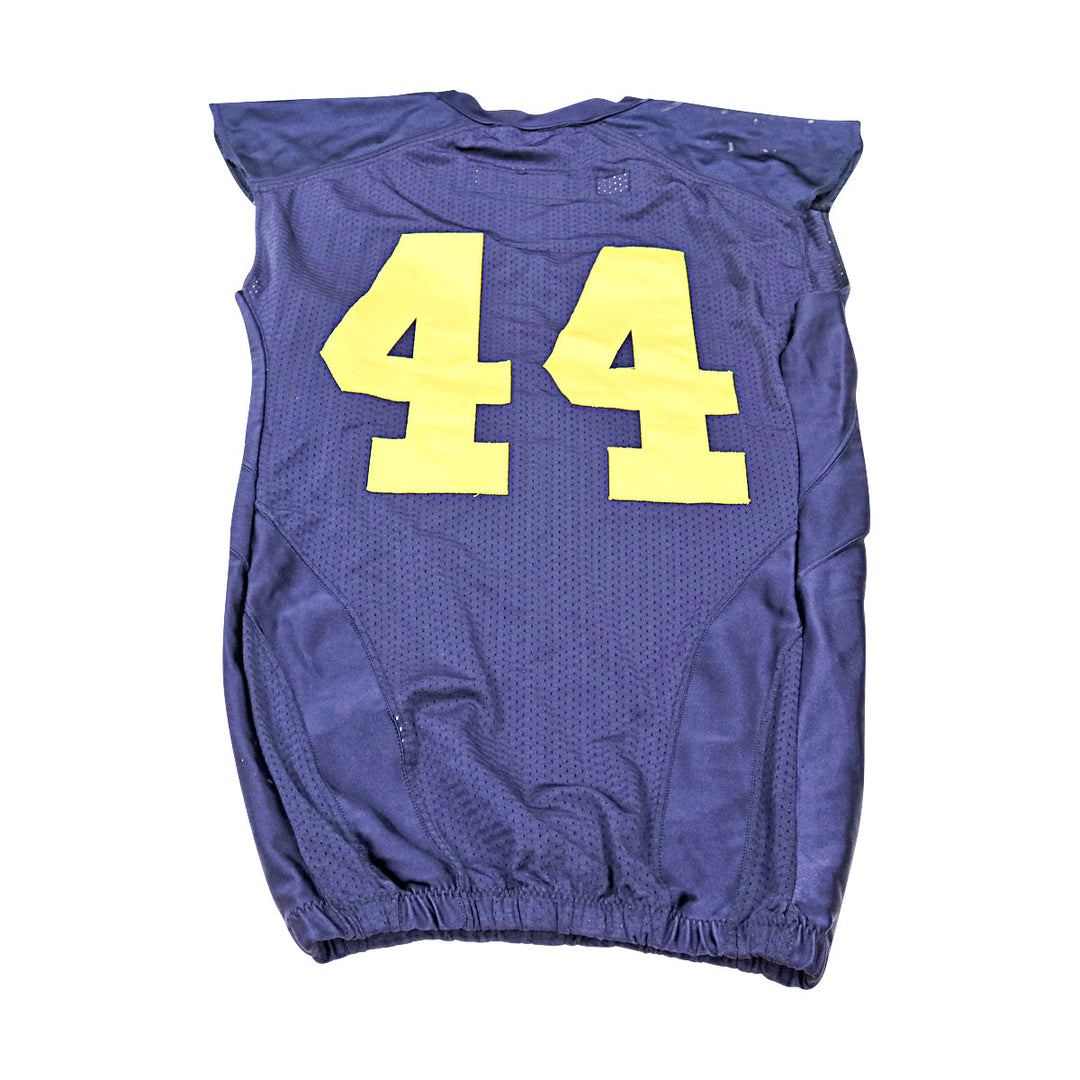 Michigan Wolverines Team Issued 2008 Blue Jersey #44 Jersey (Size: 44) 
