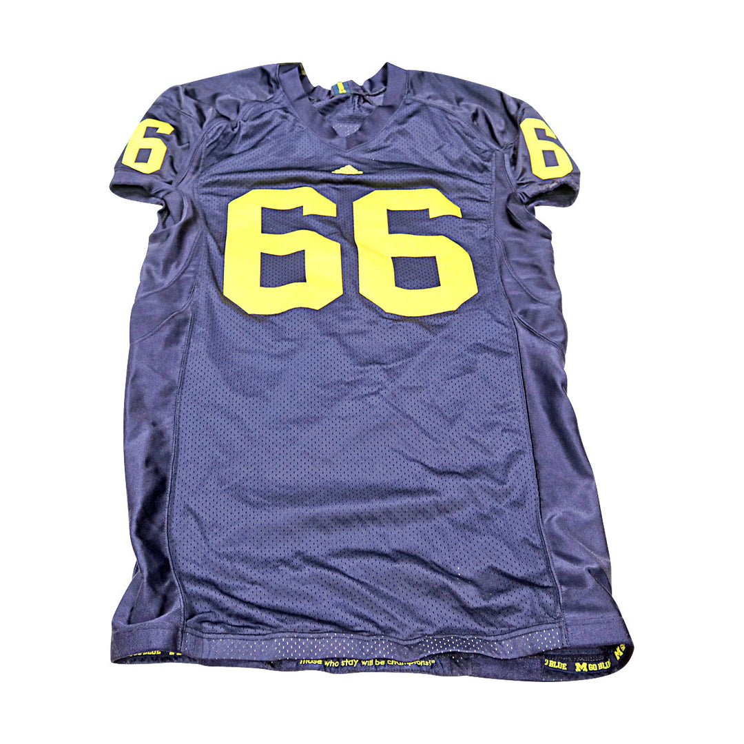 Michigan Wolverines Team Issued 2008 Blue Jersey #56 Jersey (Size: 48) 
