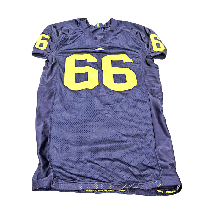 Michigan Wolverines Team Issued 2008 Blue Jersey #56 Jersey (Size: 48) 
