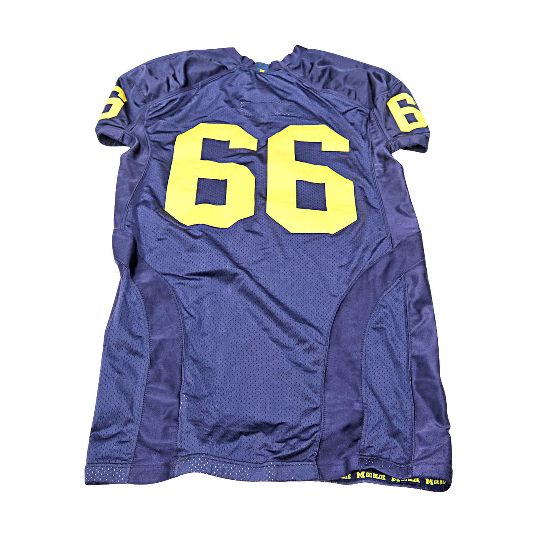 Michigan Wolverines Team Issued 2008 Blue Jersey #56 Jersey (Size: 48) 