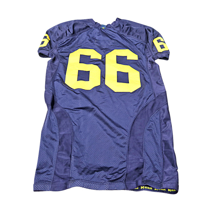 Michigan Wolverines Team Issued 2008 Blue Jersey #56 Jersey (Size: 48) 