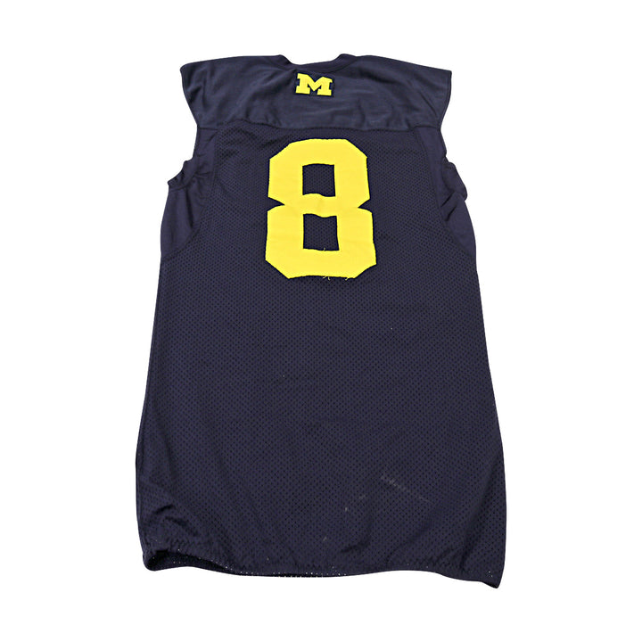 Michigan Wolverines Team Issued 2012 Blue Jersey #8 Jersey (Size: 42) 