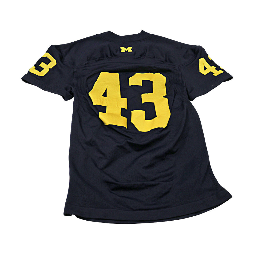 Michigan Wolverines Team Issued 2012 Blue Alternate Jersey #43 Jersey (Size: XL) 