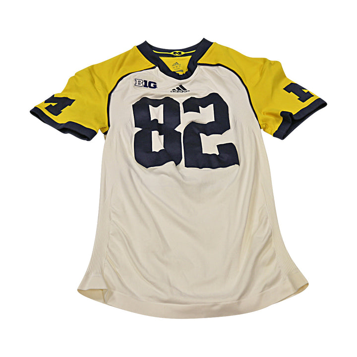 Michigan Wolverines Team Issued 2012 U-M Yellow Alternate Jersey #94 Jersey (Size: 3XL) 