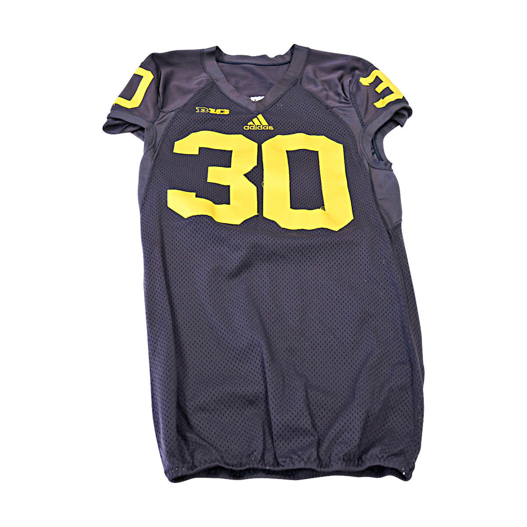 Michigan Wolverines Team Issued 2013 Black Jersey #30 Jersey (Size: 40) 