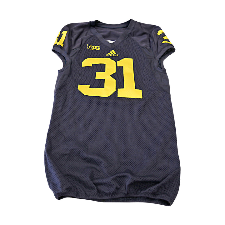 Michigan Wolverines Team Issued 2013 Black Jersey #31 Jersey (Size: 44) 