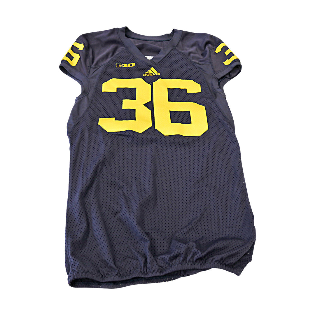 Michigan Wolverines Team Issued 2013 Black Jersey #36 Jersey (Size: 44) 