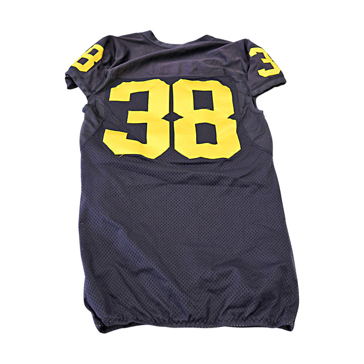 Michigan Wolverines Team Issued 2013 Black Jersey #38 Jersey (Size: 42) 