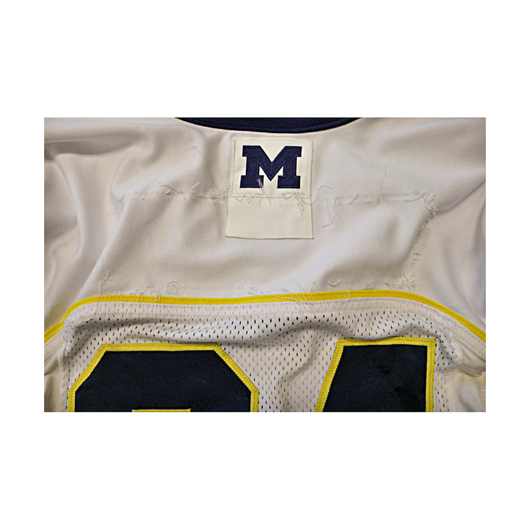 Michigan Wolverines Team Issued 2013 #34 Away Jersey (Size 44)