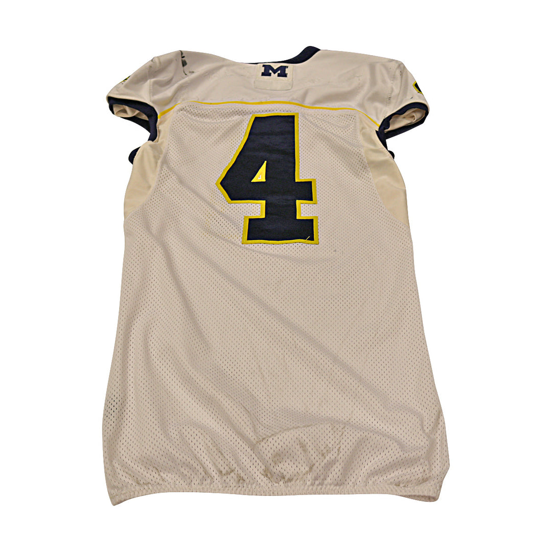 Michigan Wolverines Team Issued 2013 #4 Away Jersey (Size 44)