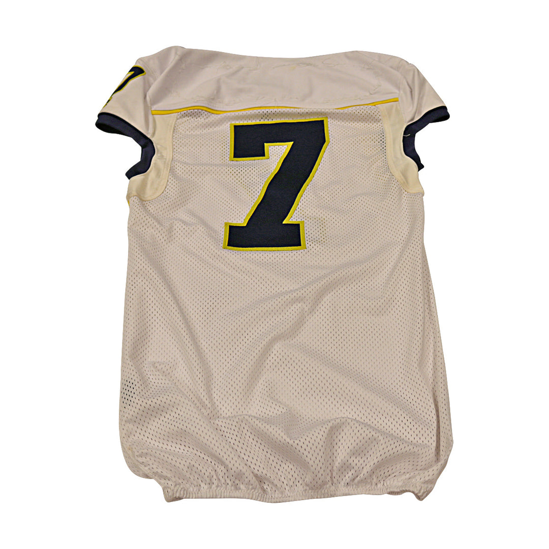 Michigan Wolverines Team Issued 2013 #7 Away Jersey (Size 44)