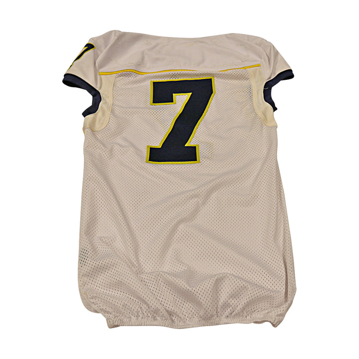 Michigan Wolverines Team Issued 2013 #7 Away Jersey (Size 44)