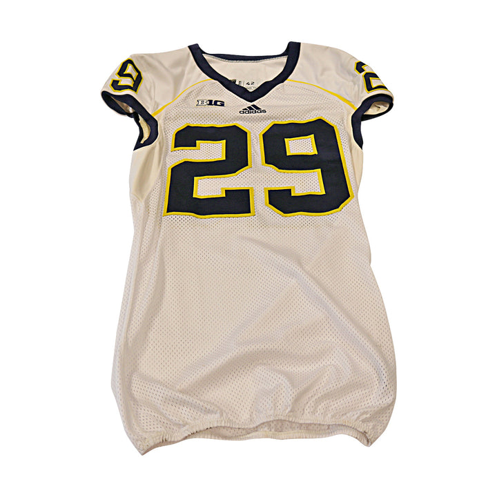 Ross Douglas Michigan Wolverines Team Issued 2013 #29 Away Jersey (Size 42)
