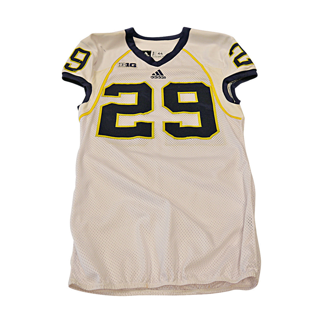 Nick Benda Michigan Wolverines Team Issued 2013 #29 Away Jersey (Size 46)