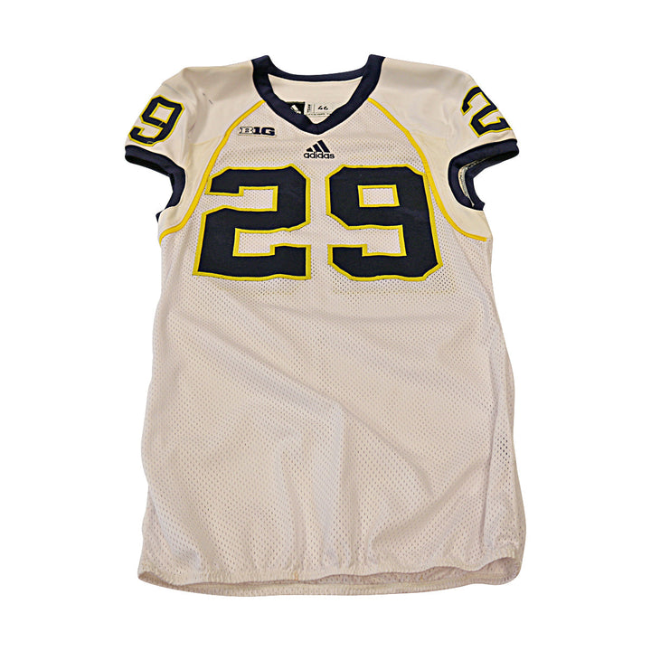 Nick Benda Michigan Wolverines Team Issued 2013 #29 Away Jersey (Size 46)