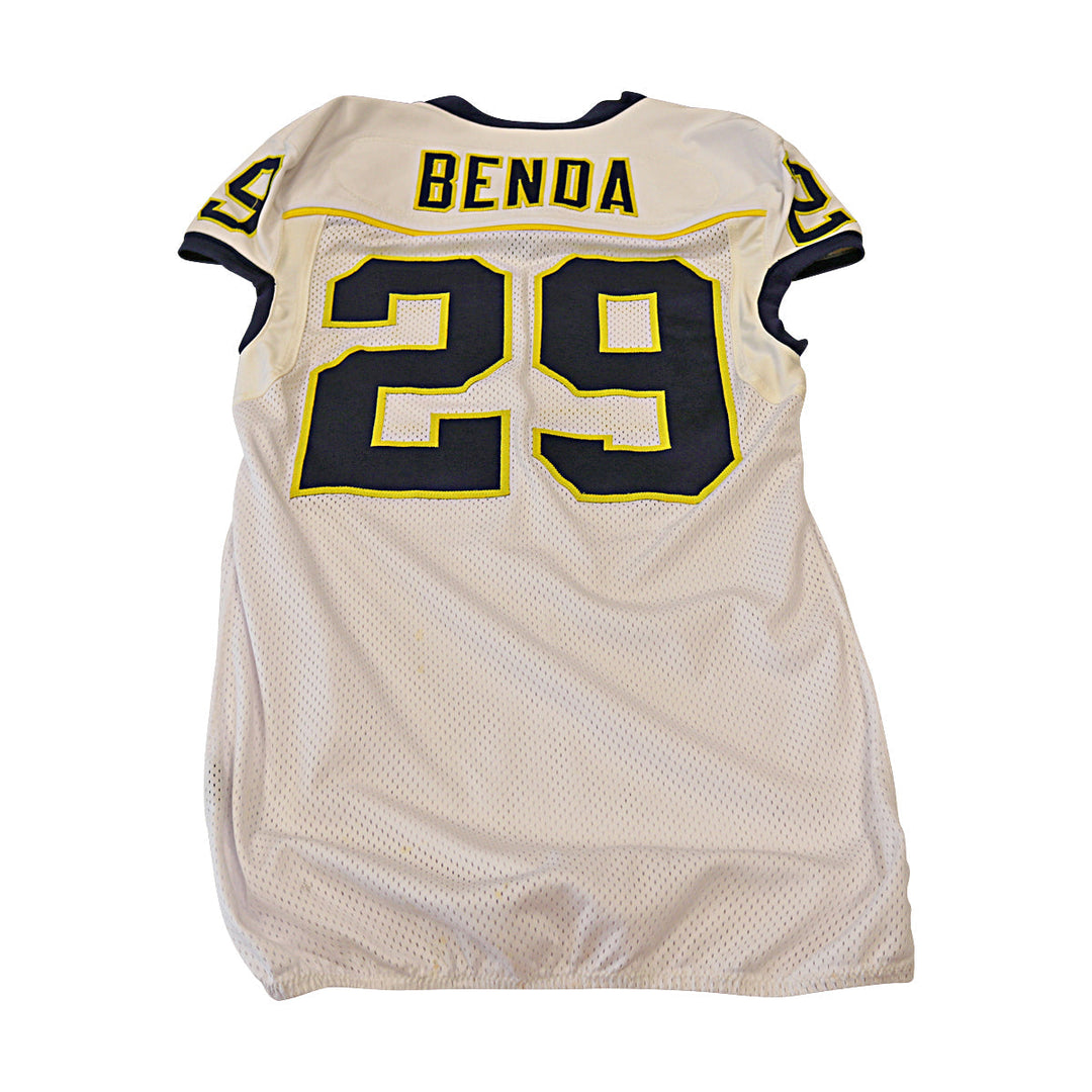 Nick Benda Michigan Wolverines Team Issued 2013 #29 Away Jersey (Size 46)