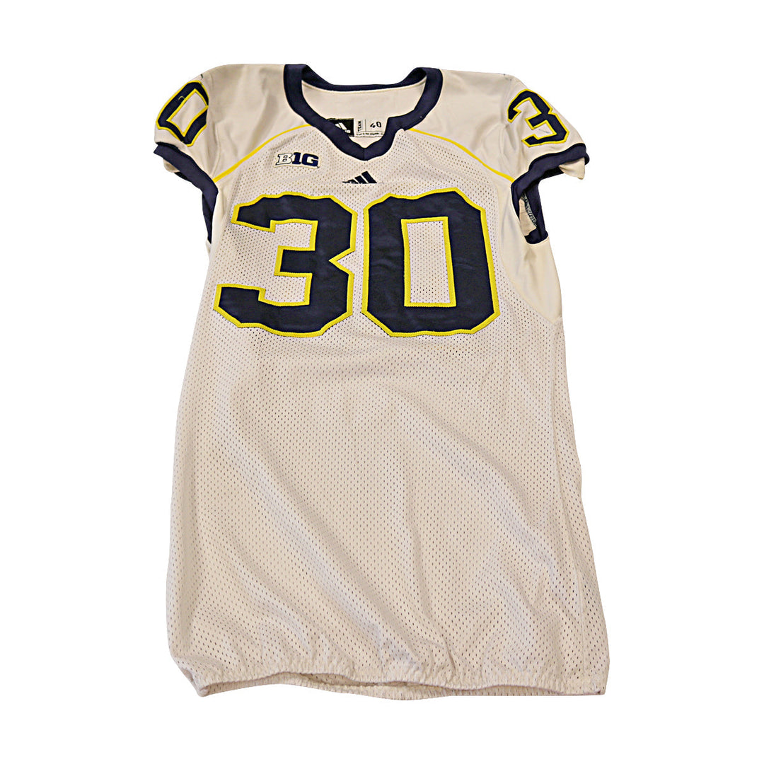 Reon Dawson Michigan Wolverines Team Issued 2013 #30 Away Jersey (Size 40)