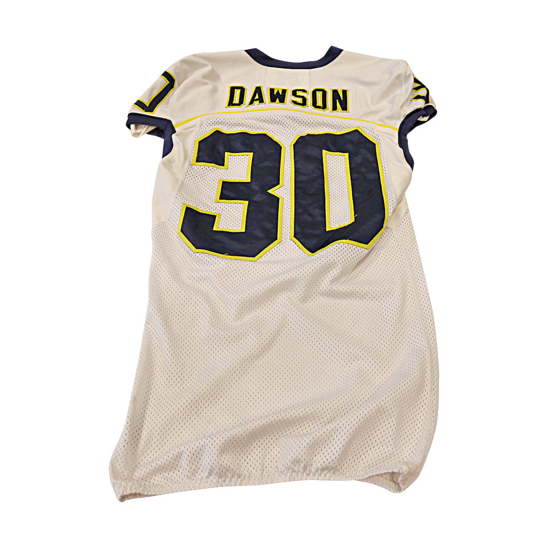 Reon Dawson Michigan Wolverines Team Issued 2013 #30 Away Jersey (Size 40)