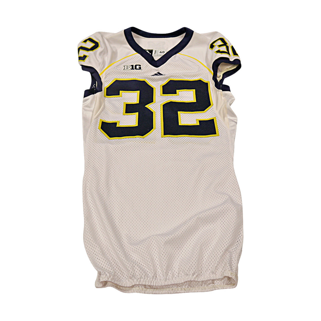 De'Veon Smith Michigan Wolverines Team Issued 2013 #32 Away Jersey (Size 40)