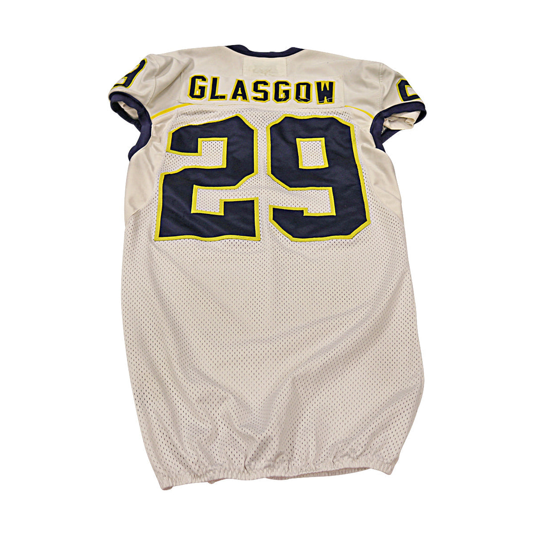 Glasgow Michigan Wolverines Team Issued 2013 #29 Away Jersey (Size 42)