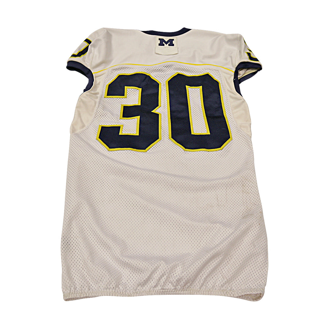Michigan Wolverines Team Issued 2013 #30 Away Jersey (Size 44)