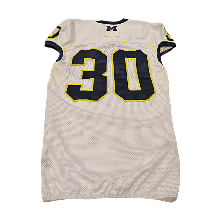 Michigan Wolverines Team Issued 2013 #30 Away Jersey (Size 44)