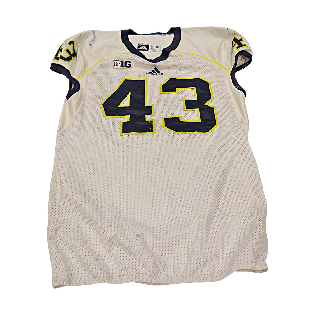 Michigan Wolverines Team Issued 2013 #42 Away Jersey (Size 50)