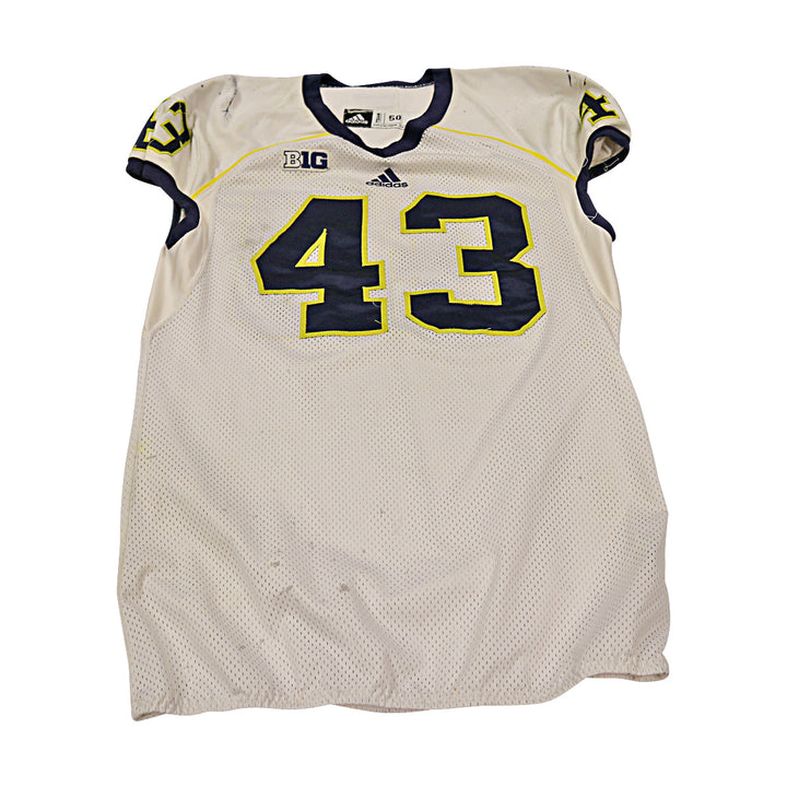 Michigan Wolverines Team Issued 2013 #42 Away Jersey (Size 50)