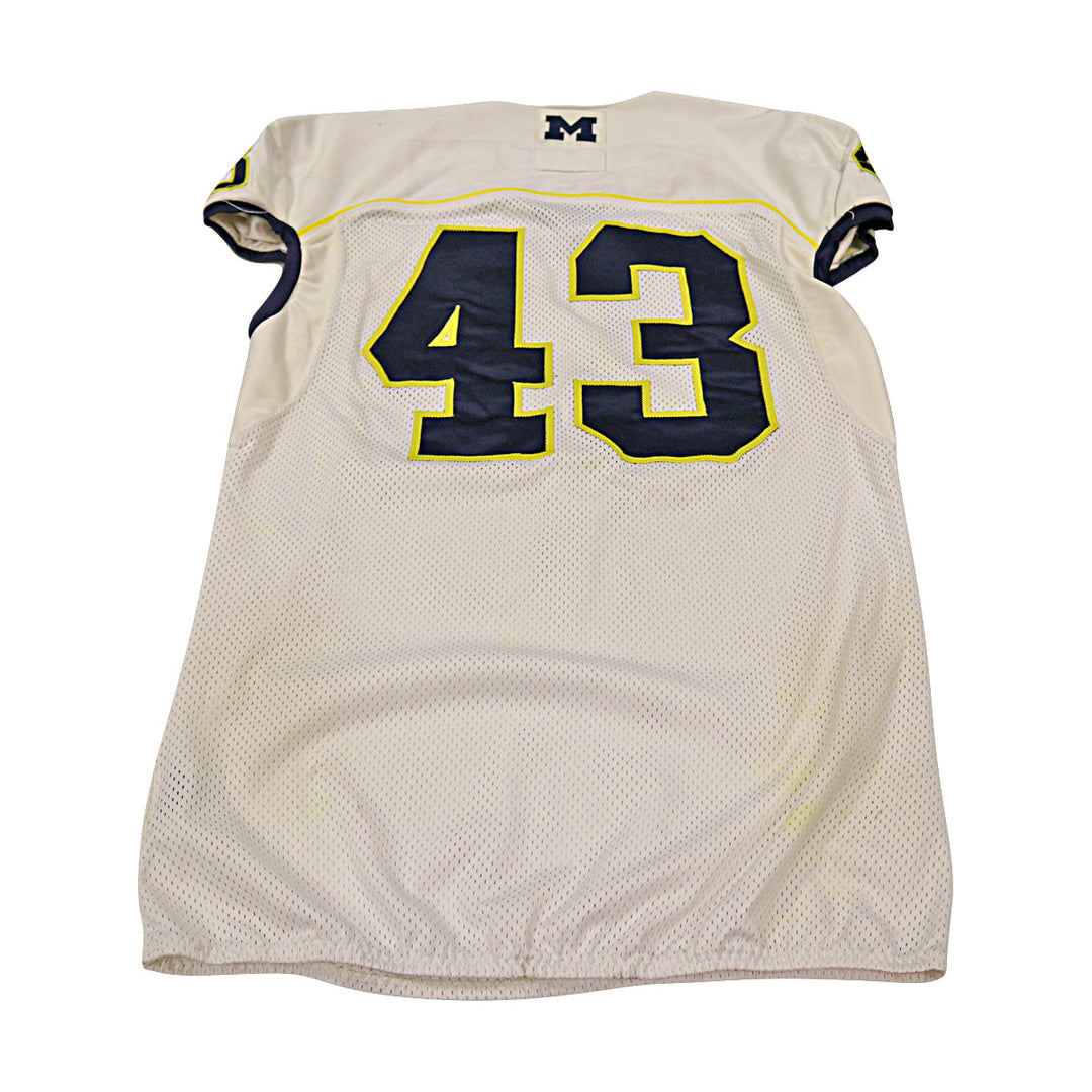Michigan Wolverines Team Issued 2013 #42 Away Jersey (Size 50)