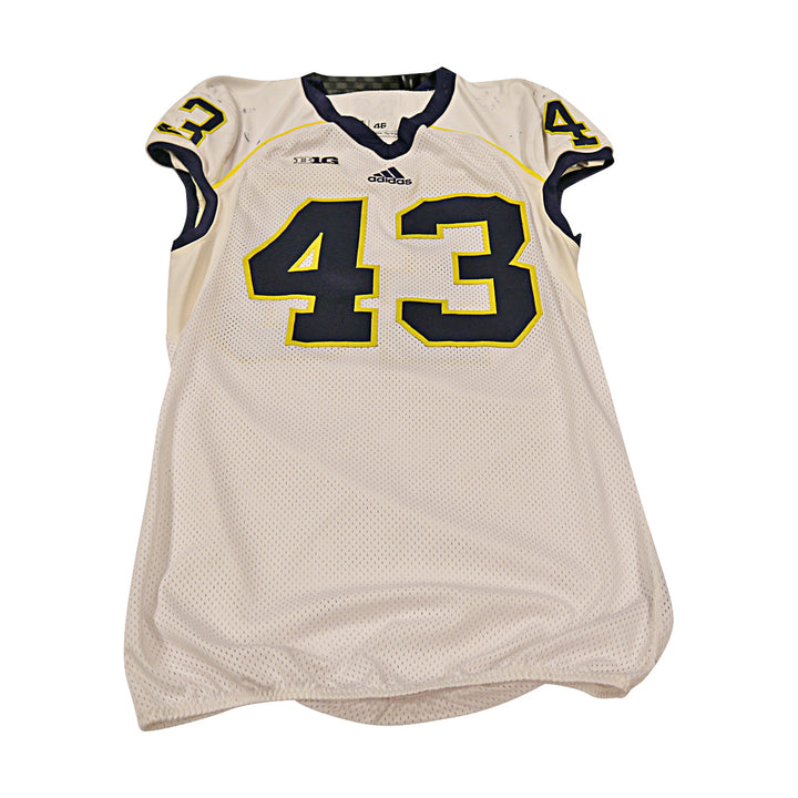 Michigan Wolverines Team Issued 2013 #43 Away Jersey (Size 48)