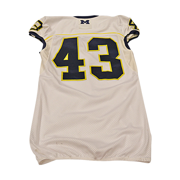 Michigan Wolverines Team Issued 2013 #43 Away Jersey (Size 48)