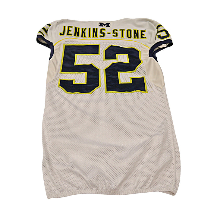 Royce Jenkins-Stone Michigan Wolverines Team Issued 2013 #52 Away Jersey (Size 44)