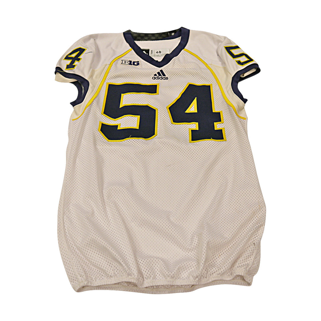 Richard Ash Michigan Wolverines Team Issued 2013 #54 Away Jersey (Size 48)