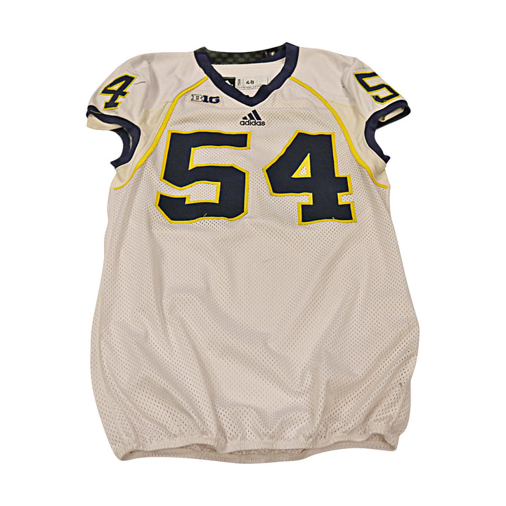 Richard Ash Michigan Wolverines Team Issued 2013 #54 Away Jersey (Size 48)