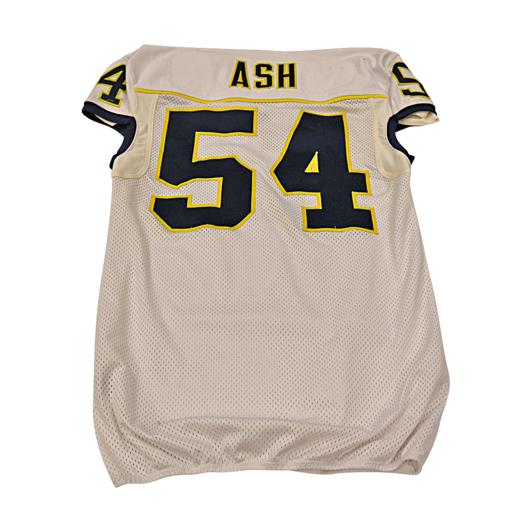 Richard Ash Michigan Wolverines Team Issued 2013 #54 Away Jersey (Size 48)