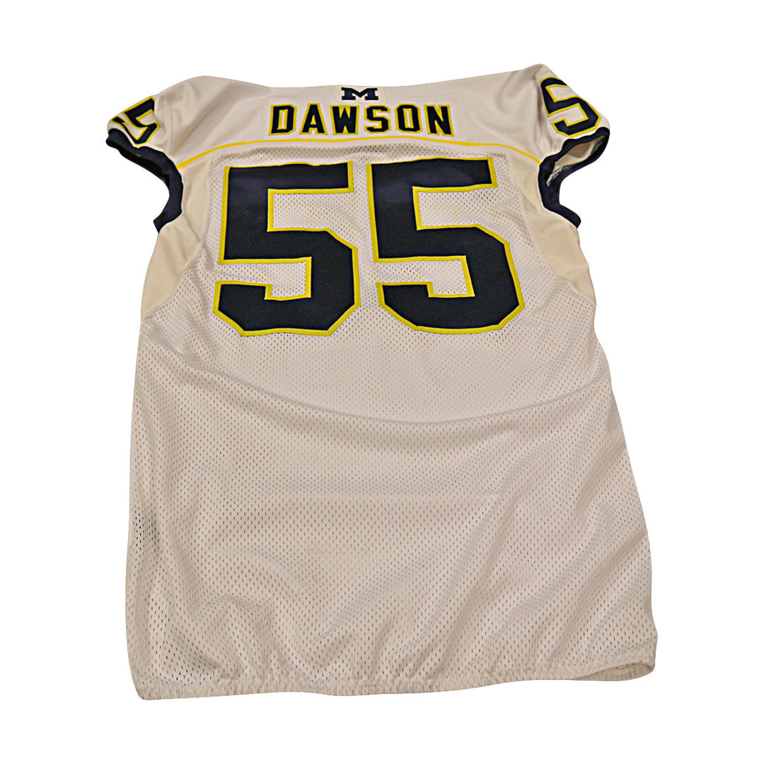 David Dawson Michigan Wolverines Team Issued 2013 #55 Away Jersey (Size 48)