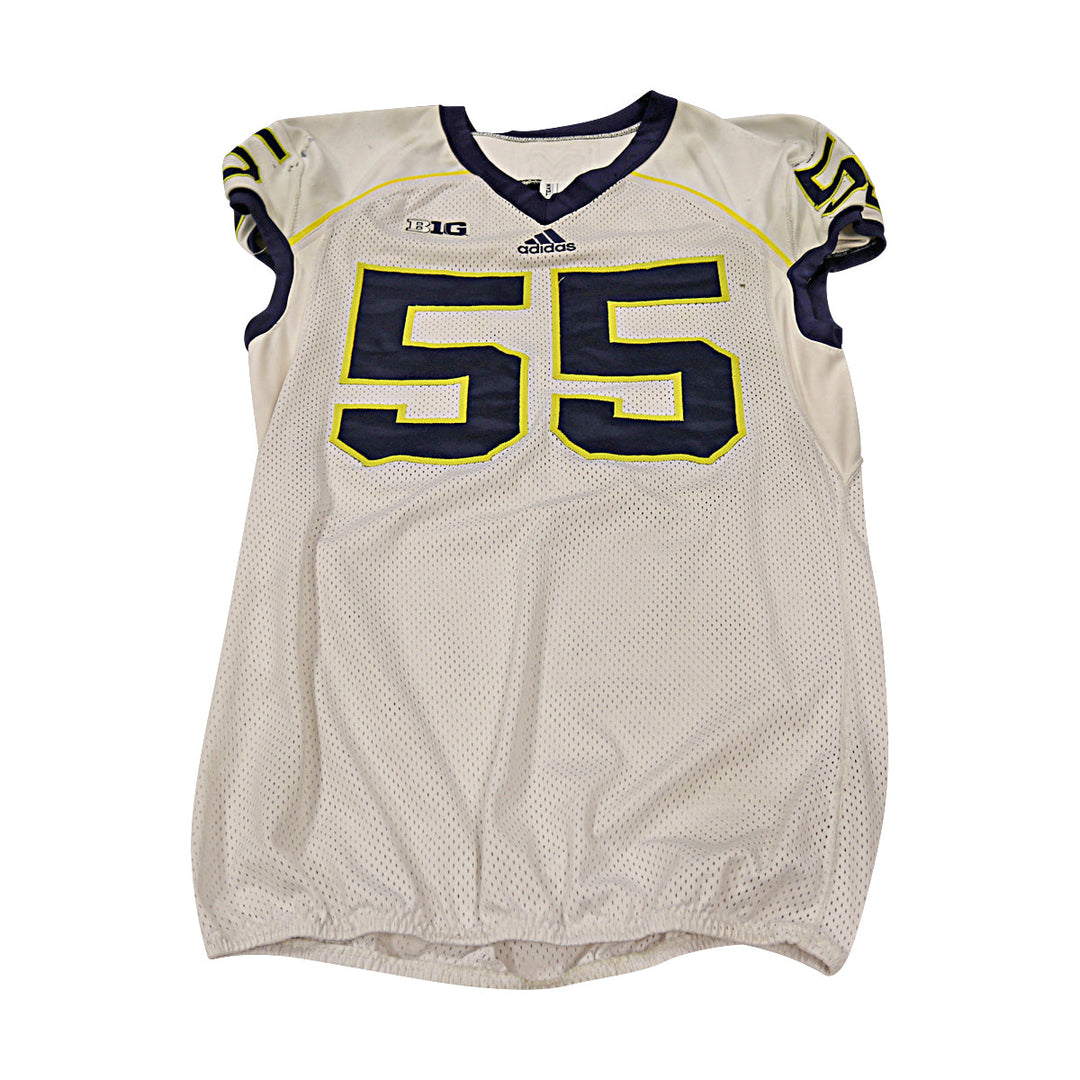 David Dawson Michigan Wolverines Team Issued 2013 #55 Away Jersey (Size 48)