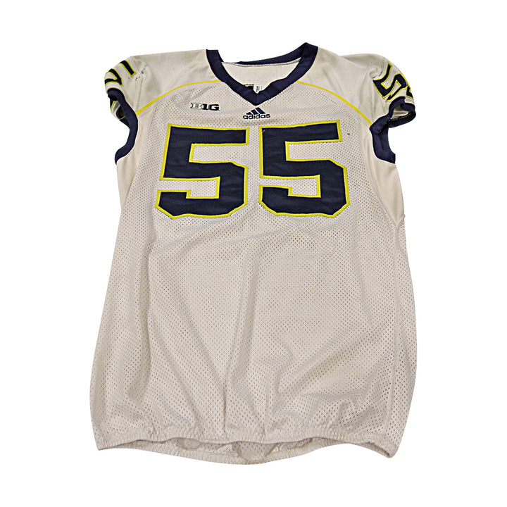 David Dawson Michigan Wolverines Team Issued 2013 #55 Away Jersey (Size 48)