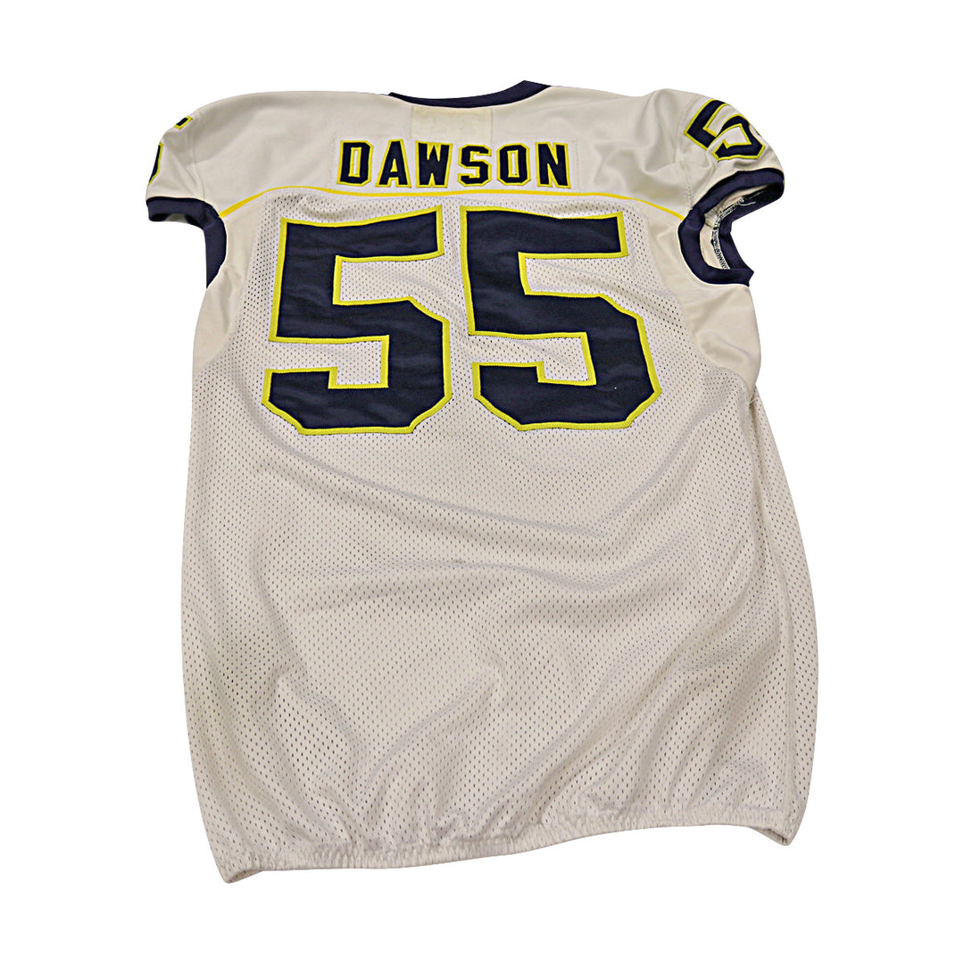 David Dawson Michigan Wolverines Team Issued 2013 #55 Away Jersey (Size 48)