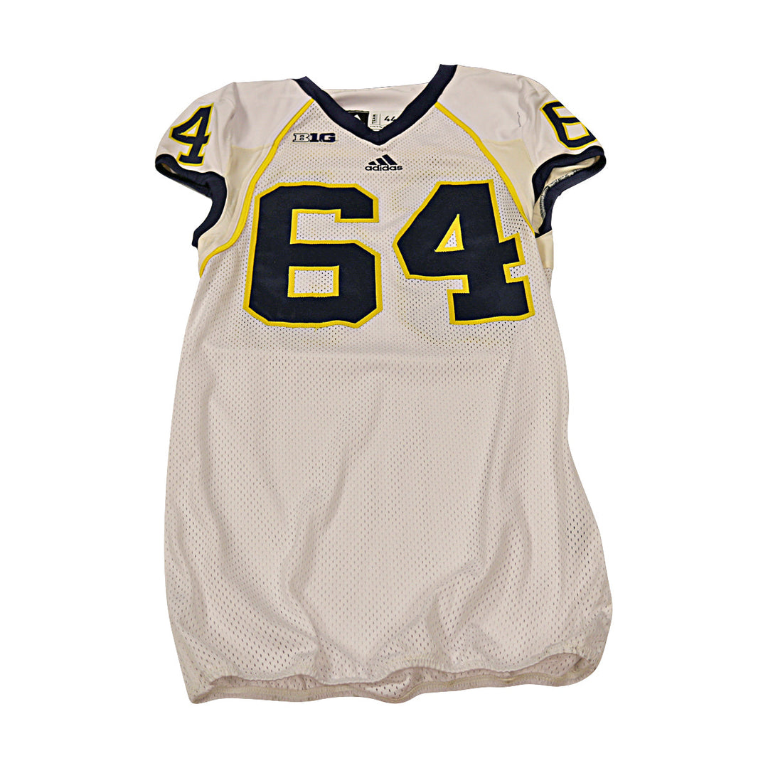 Michigan Wolverines Team Issued 2013 #64 Away Jersey (Size 44)
