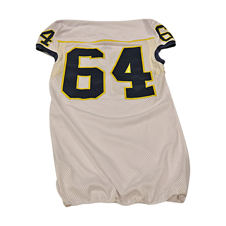 Michigan Wolverines Team Issued 2013 #64 Away Jersey (Size 44)